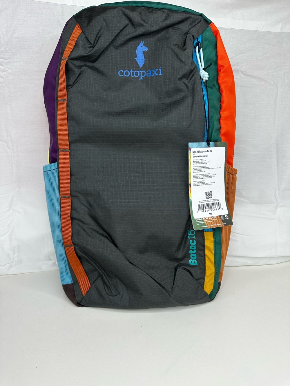 Cotopaxi Batac Del Día 16L Backpack One-of-a-Kind Multicolor Lightweight Daypack